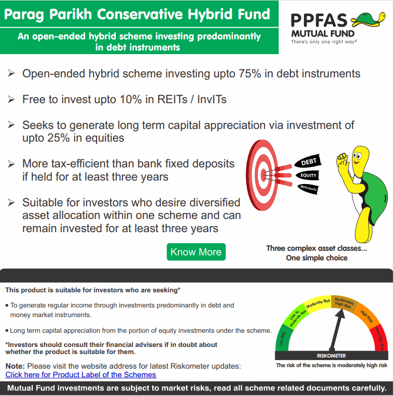 Darts promotional image for Conservative Hybrid Fund